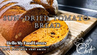 SUN DRIED TOMATO BREAD  Homemade easy recipe italian europe chefamila [upl. by Ines]