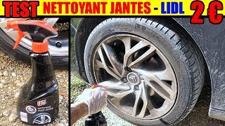 nettoyant jantes w5 lidl test alu nettoyer acier tole voiture rim wheel cleaner Felgenreiniger [upl. by Sells281]