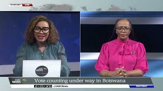 Vote counting under way in Botswana Sophie Mokoena updates [upl. by Landel]