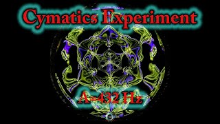 CYMATICSCIMATICACYMATIC Experiment 25 432Hz [upl. by Indys]