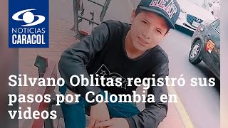 Silvano Oblitas registró sus primeros pasos por Colombia en varios videos [upl. by Atekihs]