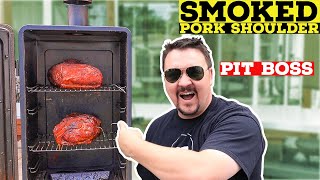 Slow Smoked Pork Shoulder using Pit Boss Charcoal Pellets [upl. by Eulalia249]