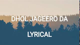 Dhol Jageero Da Lyrical Vedio  Master Saleem  Punjabi Song [upl. by Noelyn665]