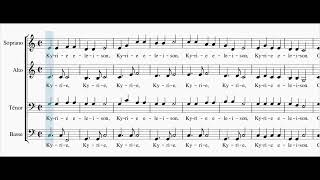 Kyrie  Messe du peuple de Dieu Soprano [upl. by Eeliak]