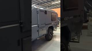 Brand new design njstar rv explore travel trailer quick over look with folded view [upl. by Nessah]