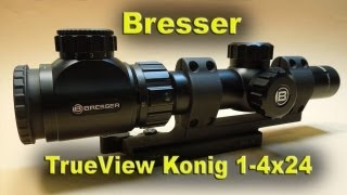 AR15 Mounted Bresser TrueView Konig 14x24 Scope REVIEW [upl. by Yrocaj]