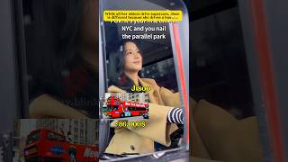 While the members drive supercars Jisoo drives a bus jisoo blackpink [upl. by Eardna]