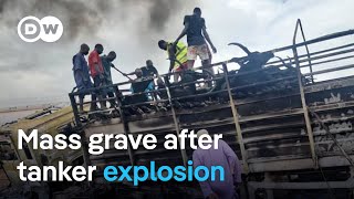 Fuel tanker explosion in Nigeria leaves dozens dead  DW News [upl. by Rehc]