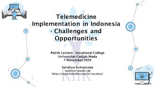 Telemedicine Implementation in Indonesia  Challenges and Opportunities [upl. by Cohbath517]