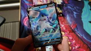 Glaceon Vstar package unboxing [upl. by Phelan668]