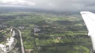 Landing Airport Bremen Fokker 70 Flight KL 1755 [upl. by Lacsap502]