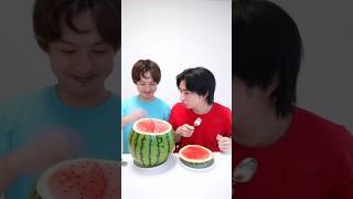 Small Watermelon Vs Big Watermelon 🍉😲 shorts watermelon shortsviral shortsfeed [upl. by Esinel]