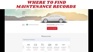 WHERE TO FIND SERVICE RECORDS maintenance records including accidents must know what you have [upl. by Lewan]
