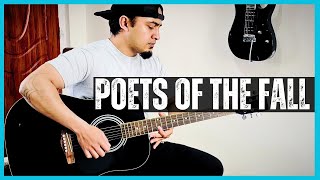 Poets of the Fall  Cradled in Love  Acoustic Guitar Cover [upl. by Nalyk]