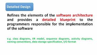 Topic 4 Software architecture high level design and detailed design [upl. by Polash]