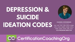 Sequencing of Codes Depression and Suicide Ideation Codes [upl. by Marutani]