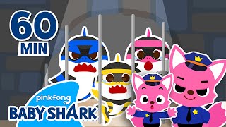 BEST Baby Shark vs Thief Shark Family Series  Compilation  Baby Shark Official [upl. by Amilb]