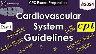 CPT Cardiovascular System Pacemaker amp Coronary Artery Bypass CABG Guidelines Part 1 [upl. by Noraa]