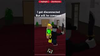 I got disconnected roblox mm2 funny gaming games funnyvideos cool robloxmurdermystery2 [upl. by Ardolino]