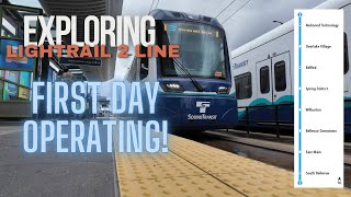 Sound Transit Light Rail 2 Line Opening Day [upl. by Ronn]