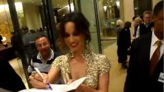 berenice marlohe signing autographs in beverly hills 11 7 12 [upl. by Adaiha]