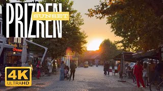 Prizren City Center Sunset Walking Tour in HDR 4K [upl. by Yaron]