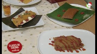 Hoy aprendemos a preparar 4 tipos de Pasteles en Hoja en Clases de Cocina con Jacqueline 14 [upl. by Spurgeon357]