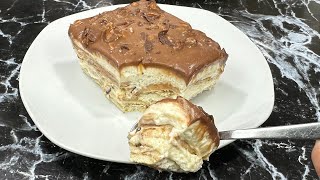 Voici le meilleur gâteau chocolatcaramel SANS CUISSON 👩🏻‍🍳 Dessert express [upl. by Raye]