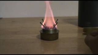 Trangia Stove and Simple Nail Stand [upl. by Anaerdna]