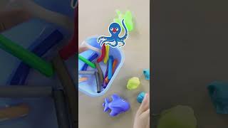 JUGANDO CON PLASTILINAS babyshark diversion infantil diy plastilina niños juguetesycolores [upl. by Filahk]