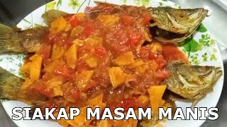 IKAN SIAKAP MASAK MASAM MANIS  Cara paling senang dan sangat sedap [upl. by Quita185]