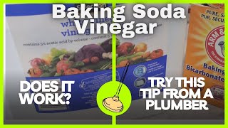 A Plumbers review of the Viral Baking Soda and Vinegar to clear a Drain Trend [upl. by Olmstead]