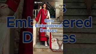 Ladies Embroidered Dressestrendingtrendingshorts3pcsuitideasgirlscasualdressesgirlsshirtsmusic [upl. by Nura484]