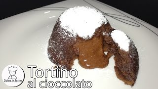 Tortino al cioccolato ricetta flan cuore caldo [upl. by Dickenson]