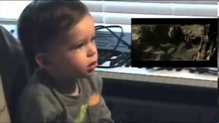 Toddlers Adorable Reaction to Man of Steel First Flight SceneSo CUTE [upl. by Mena]