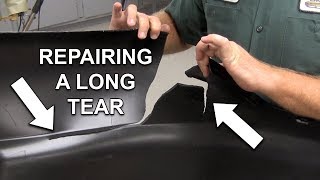 Repairing a Long Tear on a Bumper Cover [upl. by Noni619]