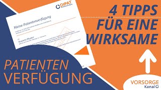 4 Tipps für eine wirksame Patientenverfügung [upl. by Siesser]