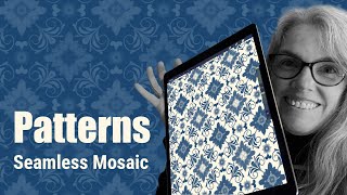 How to Make a Seamless Mosaic Procreate Pattern [upl. by Echikson]