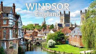 Windsor England 🇬🇧  Windsor Castle and Town Centre  Walking Tour 4K [upl. by Abigale997]