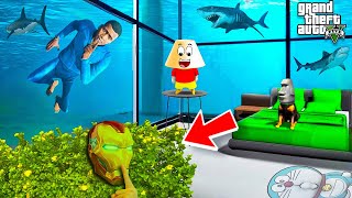 Shin chan amp Doraemon Extreme Underwater Hide amp Seek With Franklin in GTA 5 in Telugu [upl. by Sonitnatsnok]