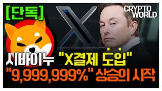 단독 시바이누 X결제 도입 9999999 상승의 시작 시바이누코인 시바이누호재 코인추천 코인전망 급등코인 [upl. by Wilmer495]