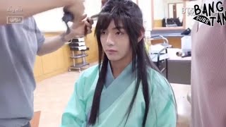 BTS Taehyung v hwarang moments behind the scenes [upl. by Haeel]