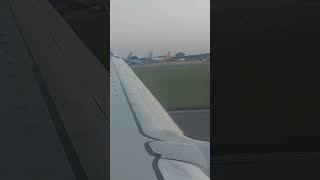 Jet2 Holidays long takeoff from Bristol Airport bound for Verona Wing view [upl. by Buskus]