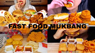 mukbangers eating fast food  ASMR Compilation [upl. by Aziar]