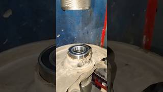 Install New Bearing 6007  Using Hydraulic Press automobile skills problem shorts [upl. by Harv380]