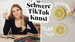 Künstlerin testet Die schwersten TikTok Kunst Challenges  ImJette [upl. by Rowell]