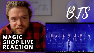 BTS  MAGIC SHOP  LIVE  REACTION [upl. by Solley]