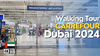 Carrefour Dubai Supermarket Tour 4K Walking Tour [upl. by Lyall]