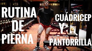 Vlog  Rutina De Pierna  Cuádriceps Y Pantorrilla 🦵🔥 [upl. by Wildermuth111]