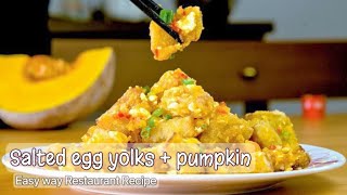 PUMPKIN WITH SALTED EGG YOLKS EASY RECIPES ‼️ [upl. by Budding]